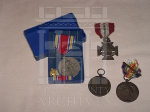 WW I medal -Dyar; WW II medals Lenhardt