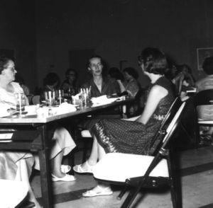 Patrons and staff of Coleman Library