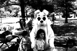 Easter Bunny with children