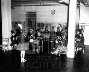 Callaway Educational Association Kindergarten students playing instruments
