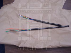 Pieces of a Fiber Optic Cable