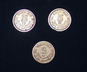 Dixie Cotton Mill Coins