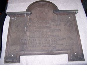 International Cotton Mill Plaque