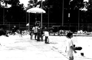 People by the CEA Pool