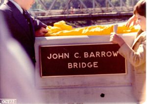 John C. Barrow Bridge Dedication