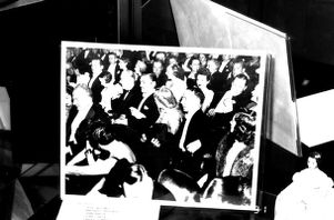 Photo in a "Gone With the Wind" display at Coleman Library