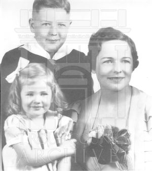 Mrs. Charles Geer; Charels, Jr., and Marguerite