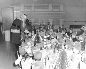 CEA Kindergarten students attending a Christmas party