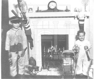 Teddy and Carol Lewis, Christmas 1934