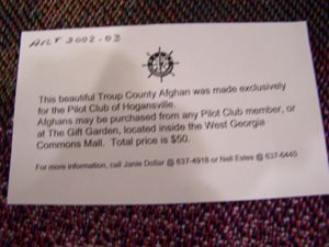 Troup County Afghan