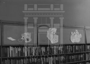 Coleman Library displays and decorations - mice