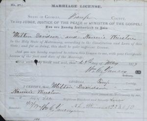 Davidson, Milton and Winston, Nannie