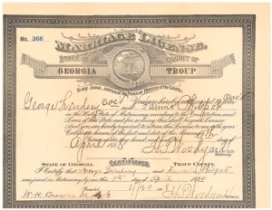 Lindsey, George and Philpot, Fannie