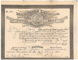 Johnson, William and Mullens, Mahala