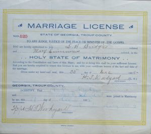 Bredges, L.B. and Simmons, Mary