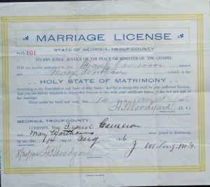 Cameron, Frank and Wortham, Mary