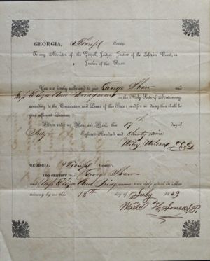 Shaw, George and Brigmann, Eliza Ann