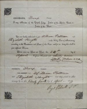 Patterson, William and Height, Elizabeth
