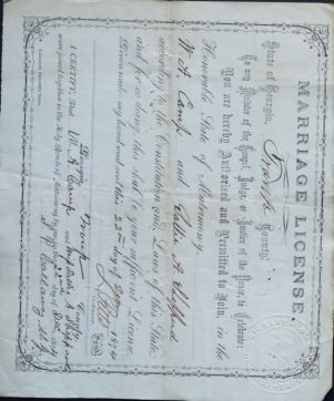 Camp, William A. and Shepherd, Sallie A.