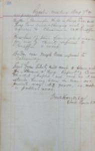 Regular Meeting Minutes - August 07, 1899