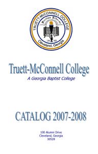 Truett McConnell College 2007-2008