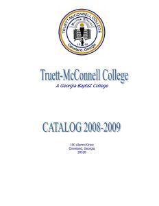 Truett McConnell College 2008-2009