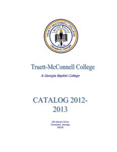Truett McConnell College 2012-2013