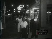 WALB newsfilm clip of African Americans arrested for participating in a night march, Albany, Georgia, 1962 July 21