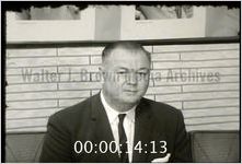 WRDW-TV newsfilm clip of an unidentified man discussing campaign issues for the 10th congressional district of Georgia elections, 1962
