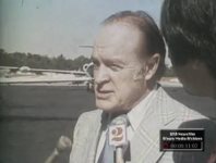 BOB HOPE GREETED BY MONROE, GEORGIA GIRLS DRUM AND BUGLE CORPS AT HARTSFIELD