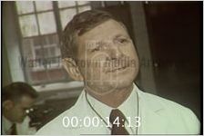Dr. Anderson testing soil from where Clanton says a UFO landed.