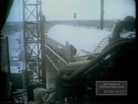 ROCKET TRANSPORT TO AND INSTALLED AT LAUNCH PLATFORM