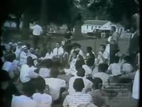BLACKS LEAD PEACEFUL RALLY; BLACK LEADERS DISAGREE WITH THEM; THEY WANT SEPARATE AFRO-AMERICAN STATE