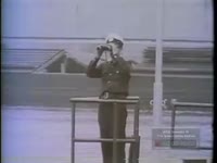 EAST GERMAN SOLDIERS GUARD CANAL BARRIER FROM EAST TO WEST BERLIN