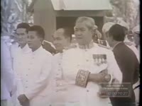 ASIAN MILITARY OFFICIAL REVIEWS TROOPS (1960)
