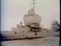 USS "LONG BEACH" AT SEA