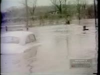 BOAT CREW RESCUES VICTIMS OF FLOOD (1960)