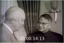 Eisenhower Meets with Indian Officials