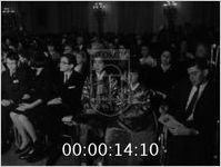 Series of WSB-TV newsfilm clips of excerpts from the White House Embassy Youth Concert for children of diplomats, featuring a jazz performance by the Paul Winter Sextet, November 19, 1962
