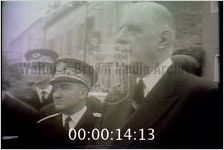 Charles Degaulle Walks through Streets Greeting Citizens (1962)