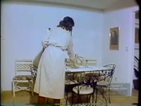 A Woman Sets the Table with Valuable Sterling Silver, then Hides it in Safe Places (No Date)