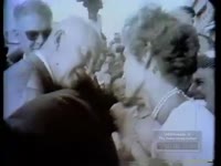 EISENHOWER MEETS AND GREETS AIRMAN'S WIFE