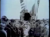 NIXON RETURNS FROM U.S.S.R. AND URGES AMERICANS TO BE COURTEOUS TO KHRUSHCHEV WHEN HE VISITS THE U.S.