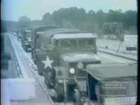 U.S. ARMY VEHICLES MOVE INTO WEST BERLIN (1961)