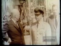 Series of WSB-TV newsfilm clips of President Dwight D. Eisenhower inspecting rocket launch site at Cape Canaveral, 1960 February 10