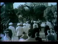 PRESIDENT EISENHOWER AT MEMORIAL SERVICE