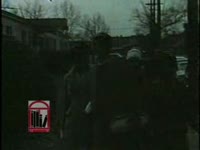 WSB-TV newsfilm clip of African American students from the Atlanta University Center picketing segregated downtown stores in Atlanta, Georgia, 1960 November 25