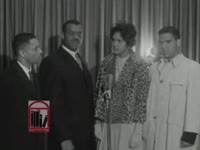 Series of WSB-TV newsfilm clips of African American lawyers commenting on the University of Georgia's integration, students' replies to a reporter's questions, and African American students at the University of Georgia in Athens, Georgia, 1961 January 9