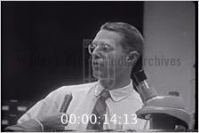 Series of WSB-TV newsfilm clips of an unidentified reporter interviewing an unidentified doctor about the murders of a boy and a girl (No date)