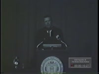 Robert McNamara, U.S. Secretary of Defense, Addresses Georgia Tech